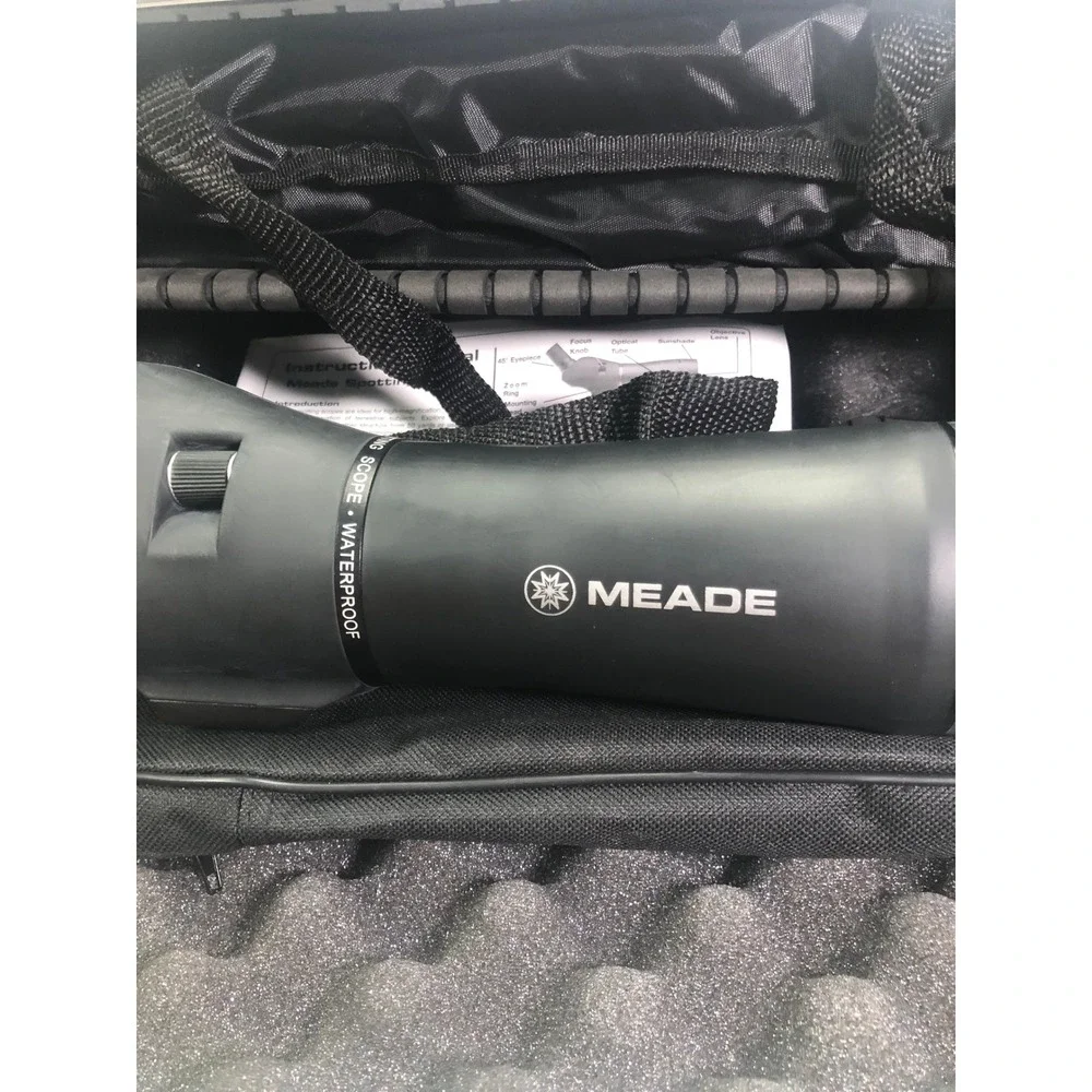 Meade 20-60x60mm Waterproof Spotting Scope with Hard Case and Manual